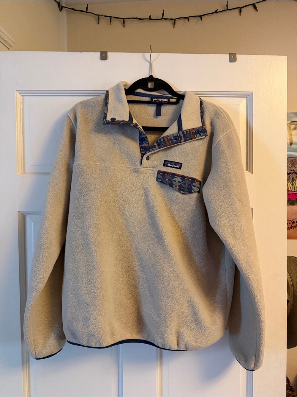 Patagonia Cream Snap-T Fleece Pullover